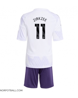 Billige Fotballdrakt Manchester United Joshua Zirkzee #11 Replika Bortedraktsett Barn 2025-26 Kortermet (med bukser)